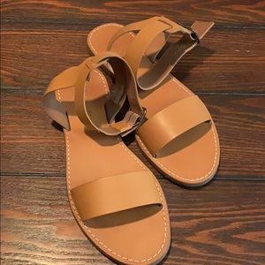 Madewell Camel Colored Sandals